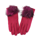 Extra Furry Pom Pom Gloves