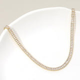 Emerald Cut Tennis Chain Necklace
