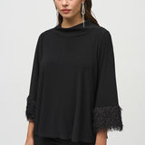 Joseph Ribkoff - Novelty Black Blouse