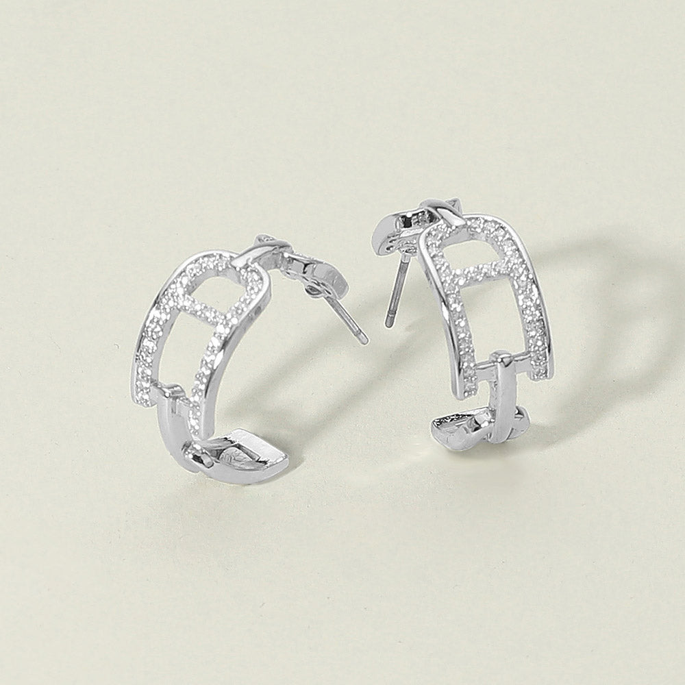 14K Gold Plated Geometric Hoops