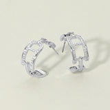 14K Gold Plated Geometric Hoops