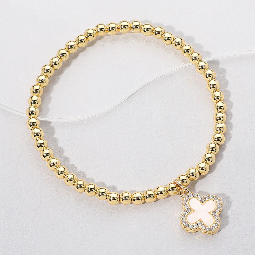 Reversible Quatrefoil Stretch Bracelet
