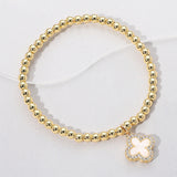 Reversible Quatrefoil Stretch Bracelet