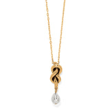 Brighton - Gold Interlok Single Knot Drop Necklace