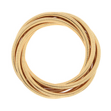 Multi Strands Gold Coil Bracelet