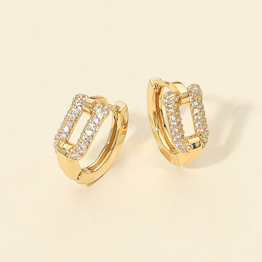 14K Gold Dipped Huggie Hoops