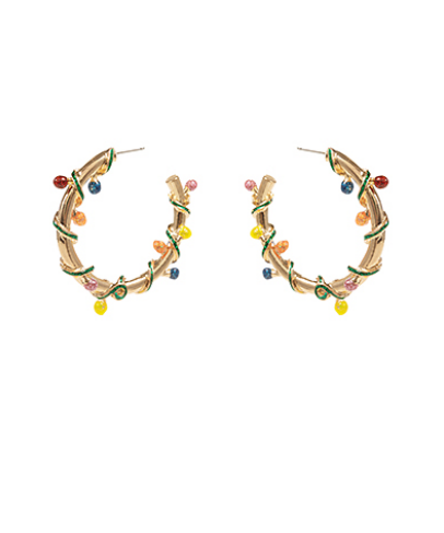 Wrapped Christmas Lights Hoops