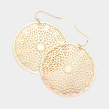 Filigree Disk Earrings