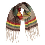 Geometric Chunky Fringe Scarf