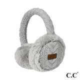 Knit Fur Trim Earmuffs