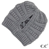 Criss Cross Ponytail Beanie