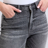 Judy Blue - Grey Rhinestone Jeans