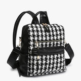 Amelia Houndstooth Backpack