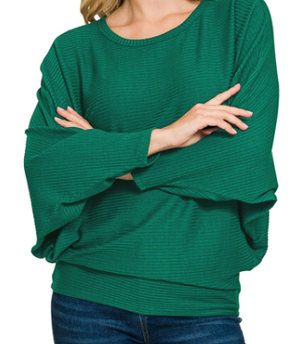 The Ultimate Slouchy Classic in Hunter Green