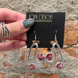 Colorful Crystal Earrings by Jeff Lieb