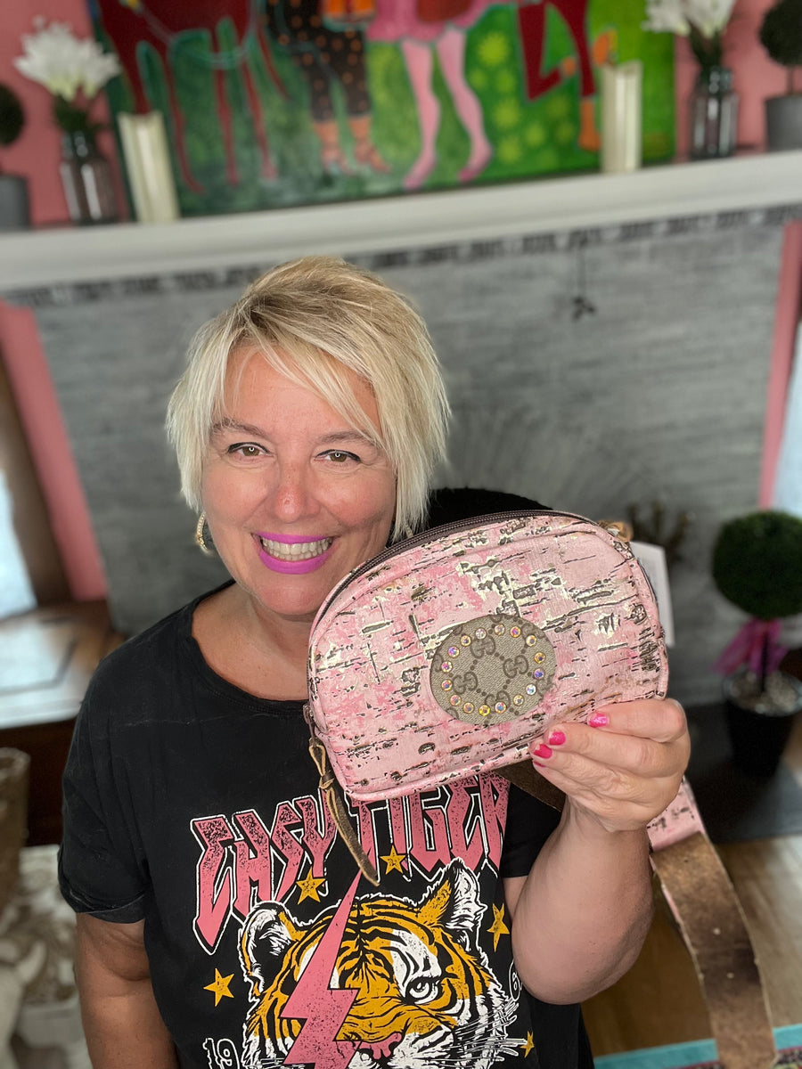 Keep It Gypsy Pink Leather Fanny Packs Chateau Christine Boutique