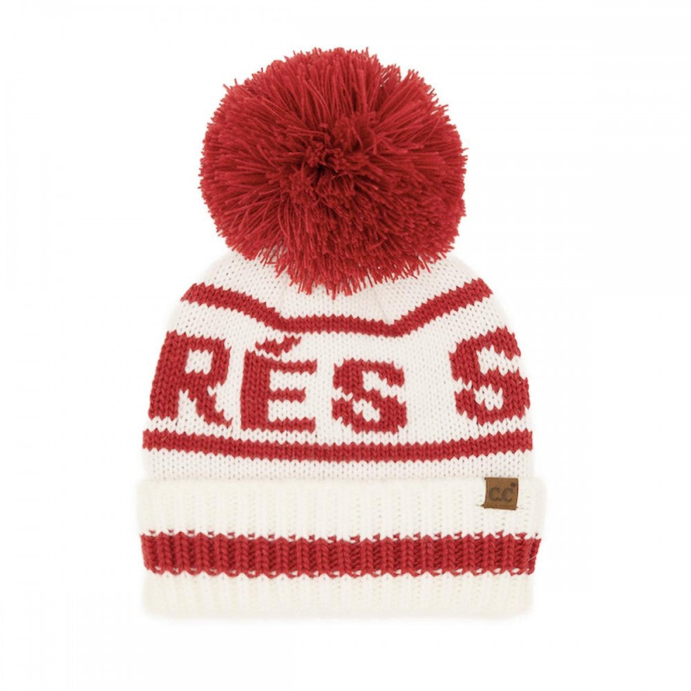 Apres Ski Pompom Beanie
