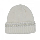 Pearl & Rhinestone Embellished Beanie