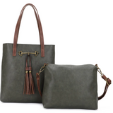 Liz Soto Jane 2 in 1 Horsebit Tote with Tassle