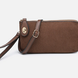 Kendall Brown Corduroy Crossbody/Wristlet