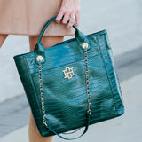 Hunter Green Kinsley Tote