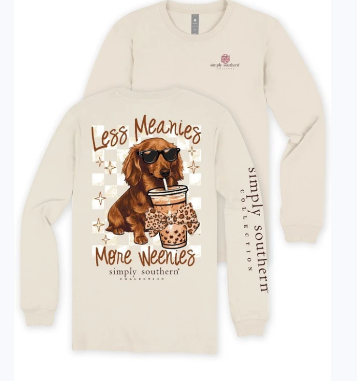 Less Meanies More Weenies Simpliy Southern Tee
