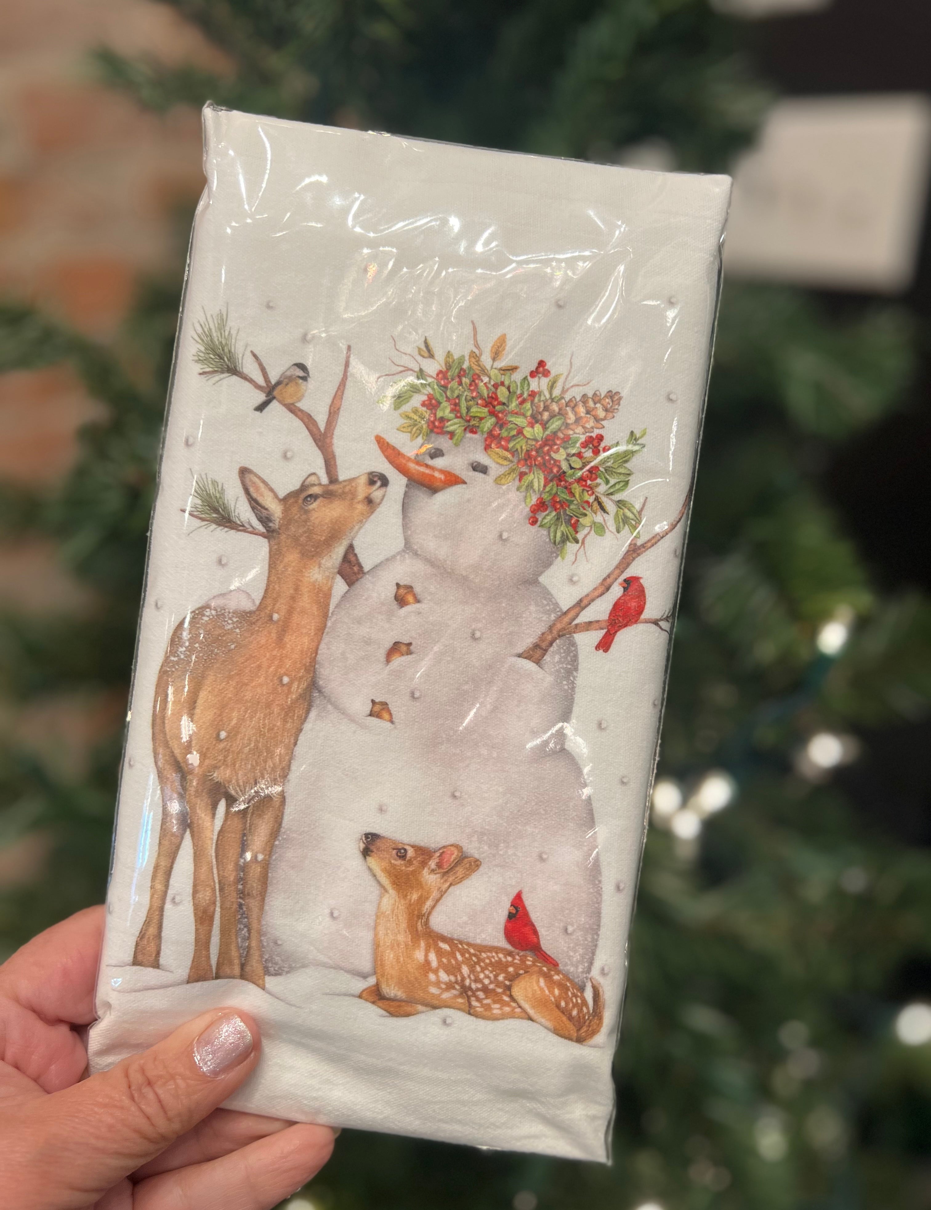 Snowmen Flour Sack Towel