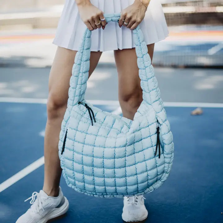 Oversized Quilted Puffer Tote Bag