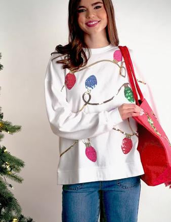 Christmas Lights Sparkle Sweatshirt