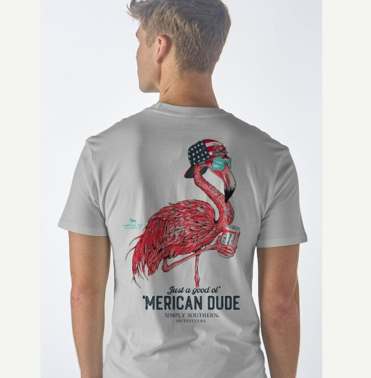 Simply Southern - Men's Flamingo Dude Tee