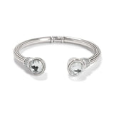 Brighton - Meridian Aurora Petite Hinge Bangle Clear