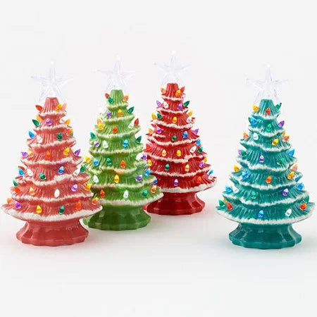 Colorful Lighted Christmas Tree