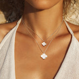 Mother Of Pearl Double Layer Necklace