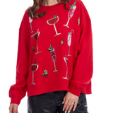 Holiday Cocktail Sparkle Sweatshirt