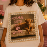 Normal Gets You No Where Blinged Out Tee