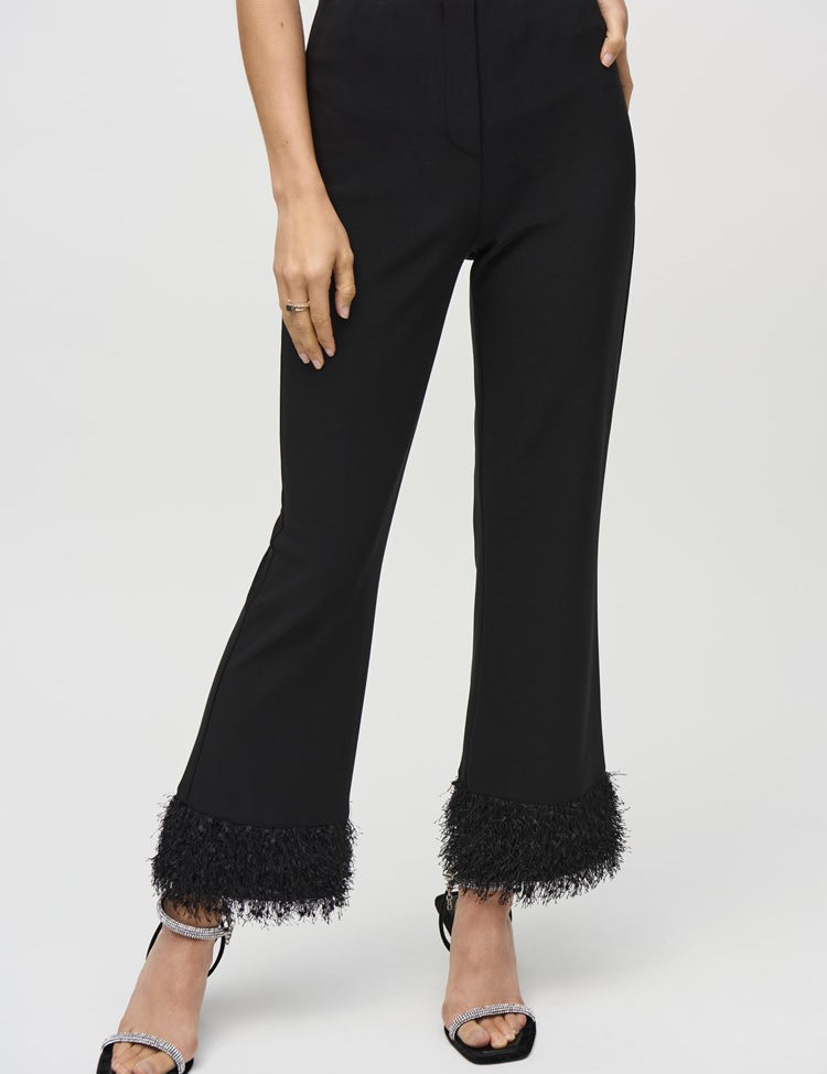 Joseph Ribkoff - Novelty Flare Black Pants