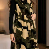 Cozy Camouflage Printed Vest