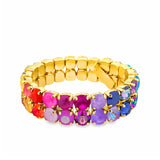 Tova - Olivia 2 Strand Bracelet in Candy Crush
