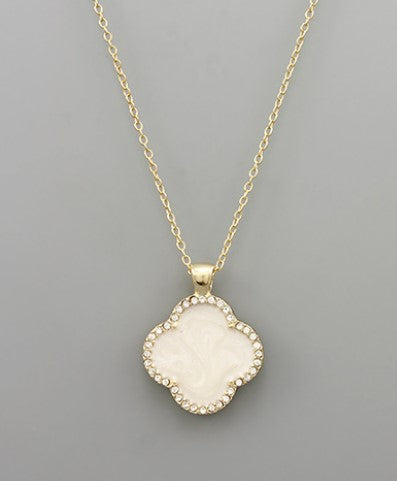 Large Clover Sparkle Necklace