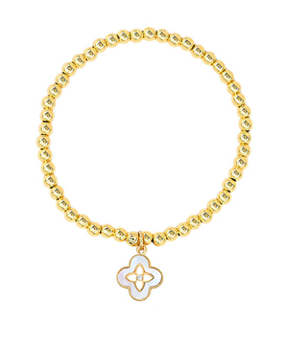 Simple Opal Quatrefoil Bracelet