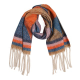 Geometric Chunky Fringe Scarf