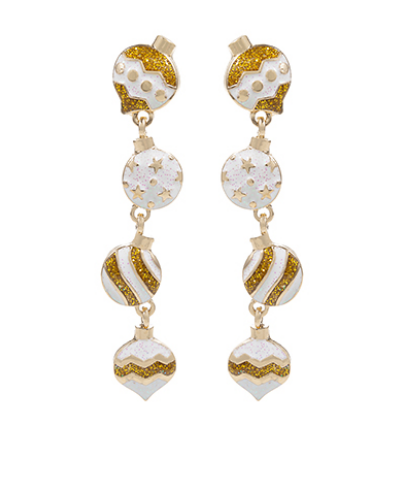 Dangle Ornament Christmas Earrings
