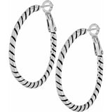 Brighton - Twist Oval Hoop Charm Earring