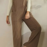 The Classic Relaxed Wide-Leg Corduroy Overalls