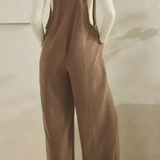 The Classic Relaxed Wide-Leg Corduroy Overalls
