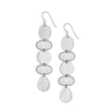 Brighton - Palm Canyon Long Silver French Wire Earring