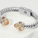 14K Gold Plated CZ Prism Cable Cuff Collection