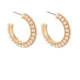 All Around Pearl Hoops