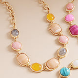 Colorful Pebble Necklace