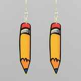 Cartoon Pencil Earrings